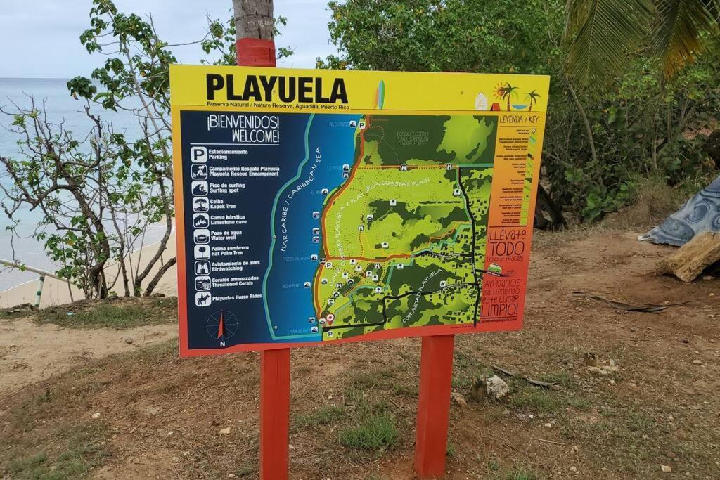 Summer All Year! Oceanfront With Pool A/C Aguadilla Ngoại thất bức ảnh