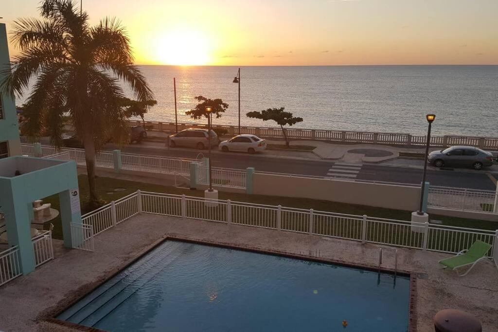 Summer All Year! Oceanfront With Pool A/C Aguadilla Ngoại thất bức ảnh